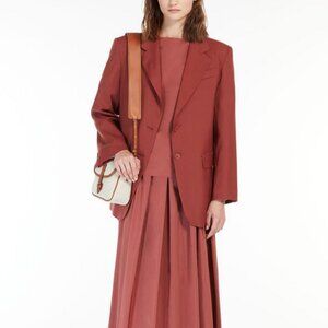 Weekend Max Mara Veber Single Breasted Virgin Wool Blazer Size XL